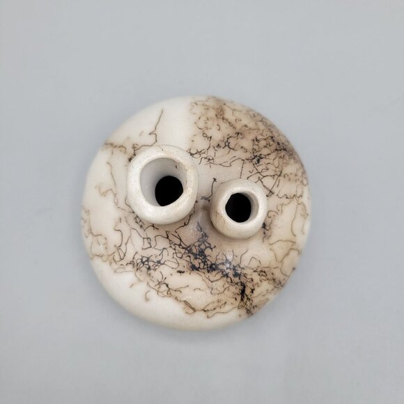 Native American Navajo Horsehair Vessel Vase Artist Signed Vail - Picture 5 of 7